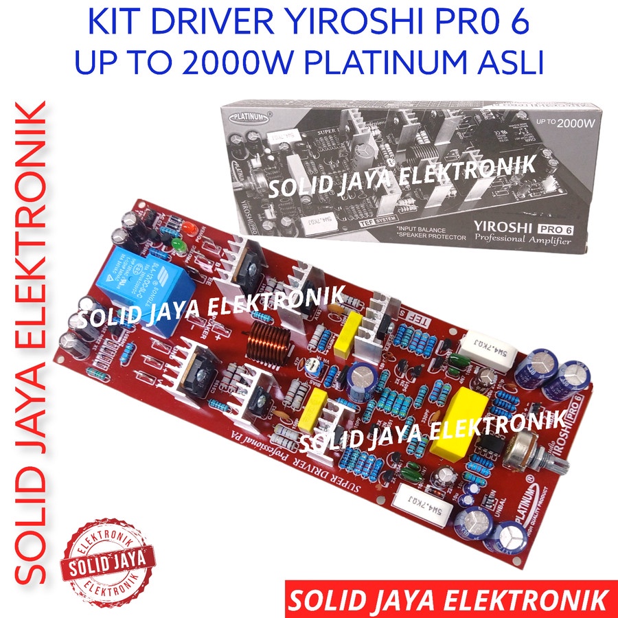 Jual KIT DRIVER POWER YIROSHI PRO 6 TEF SYSTEM UP TO 2000W DRIVER POWER