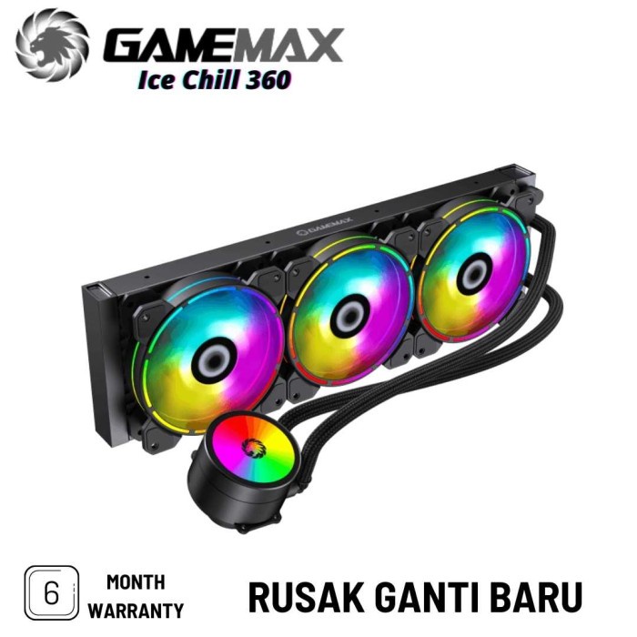 Jual Internal Fan Cooler GAMEMAX CPU COOLER ICE CHILL 360 RAINBOW ARGB