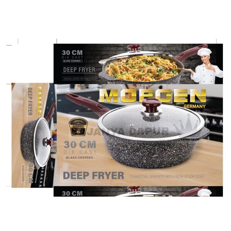 Jual Deep fryer moegen germany marble coating 30 cm wok moegen 30cm