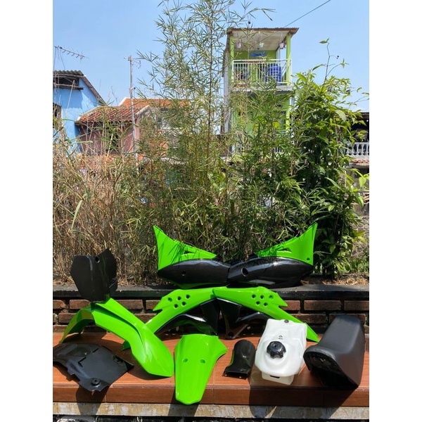 Jual Body Set Gordon Pnp Kawasaki Klx Full Set Warna Hitam Shopee Indonesia