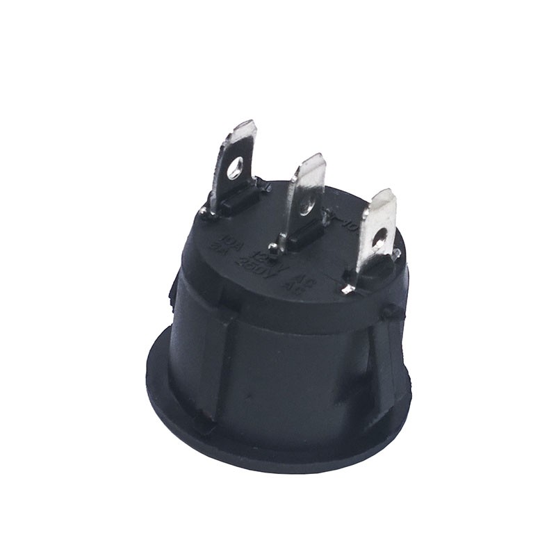 Jual Round Rocker Switch Saklar Bulat 3 Kaki Pin Power On Off KDC1 105 ...