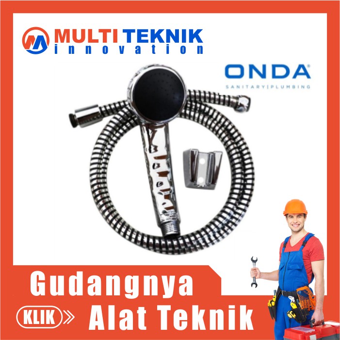 Jual Shower Sower Kamar Mandi Satu Set Besi Stainless Head Selang