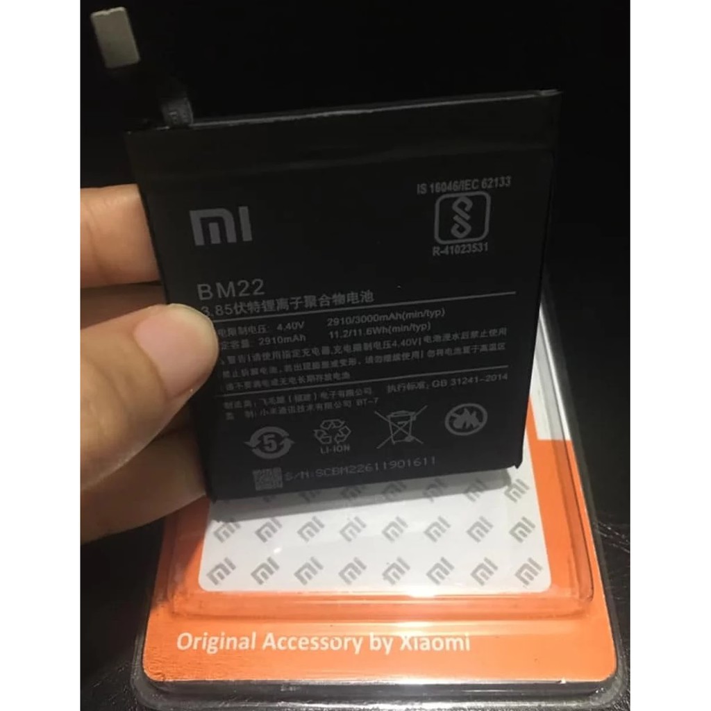 Jual Baterai Xiaomi Mi5 Atau Mi 5 Prime Type Bm22 3000Mah Original OEM ...