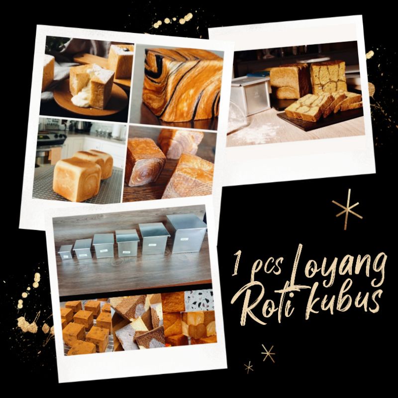 Jual Loyang roti tawar kubus pakai tutup bahan alumunium tebal ukuran ...