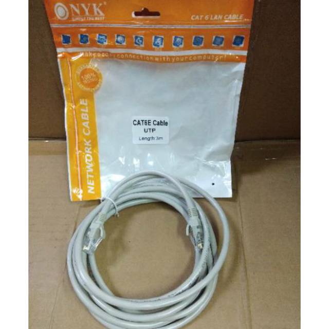 Ercielook Lan Kabel 5meter CAT6 High Speed netwerkkabel met kabelclips
