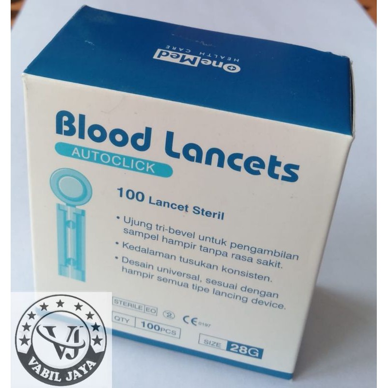 Jual Blood Lancet Jarum Lancet 28g Merk Gea And One Med Isi 100 Pcs