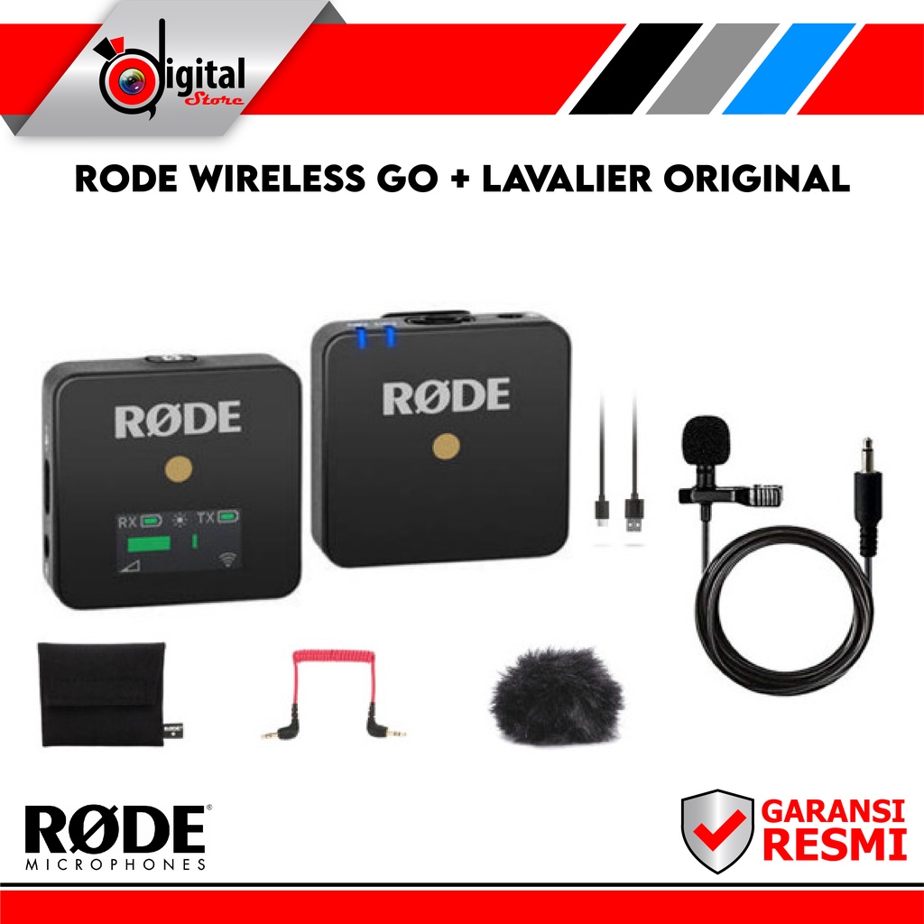 Jual Rode Wireless GO Compact Wireless Microphone System Plus LAVALIER ...