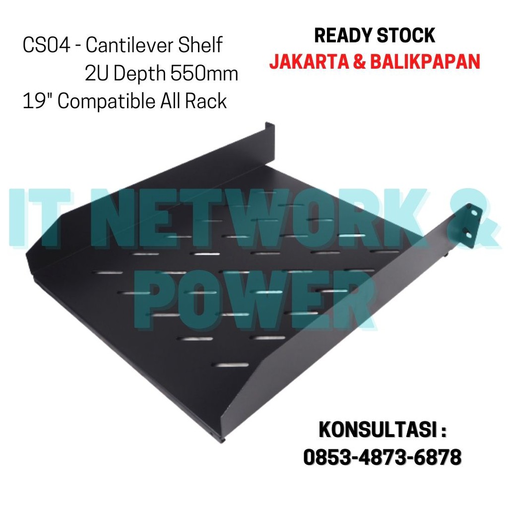 Jual INDORACK CS04 - CANTILEVER SHELF 2U DEPTH 550MM TATAKAN RACK ...