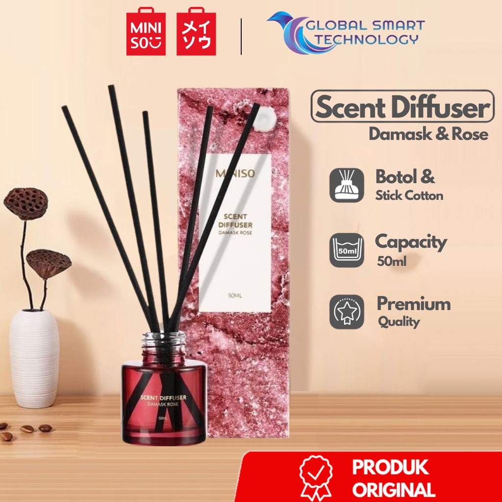 Jual MINISO Pewangi Ruangan Diffuser Aromatherapy Pengharum Bunga