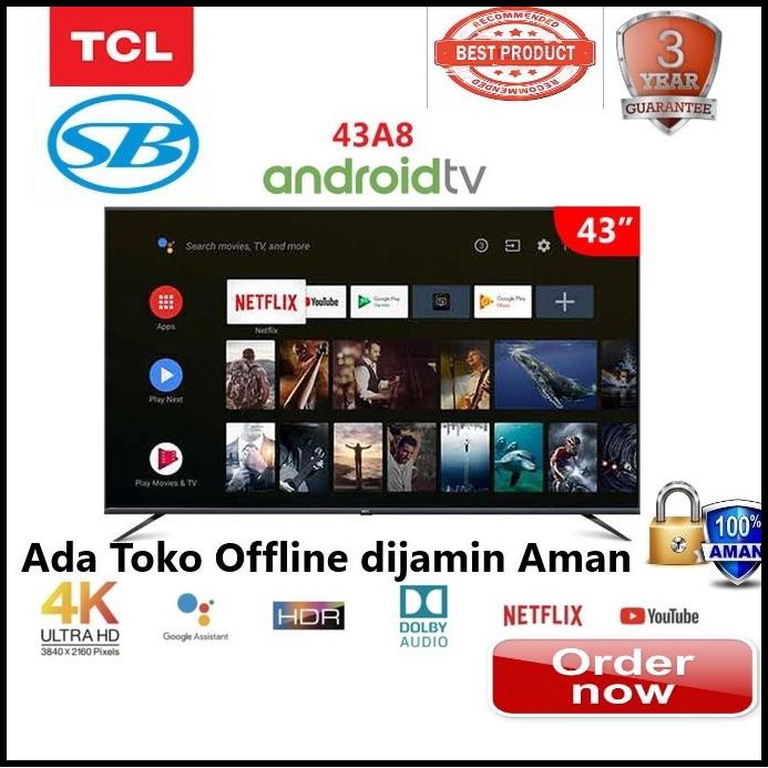 Jual Tcl Led Tv Android Smart Uhd K A Inch Ultra Hd Shopee