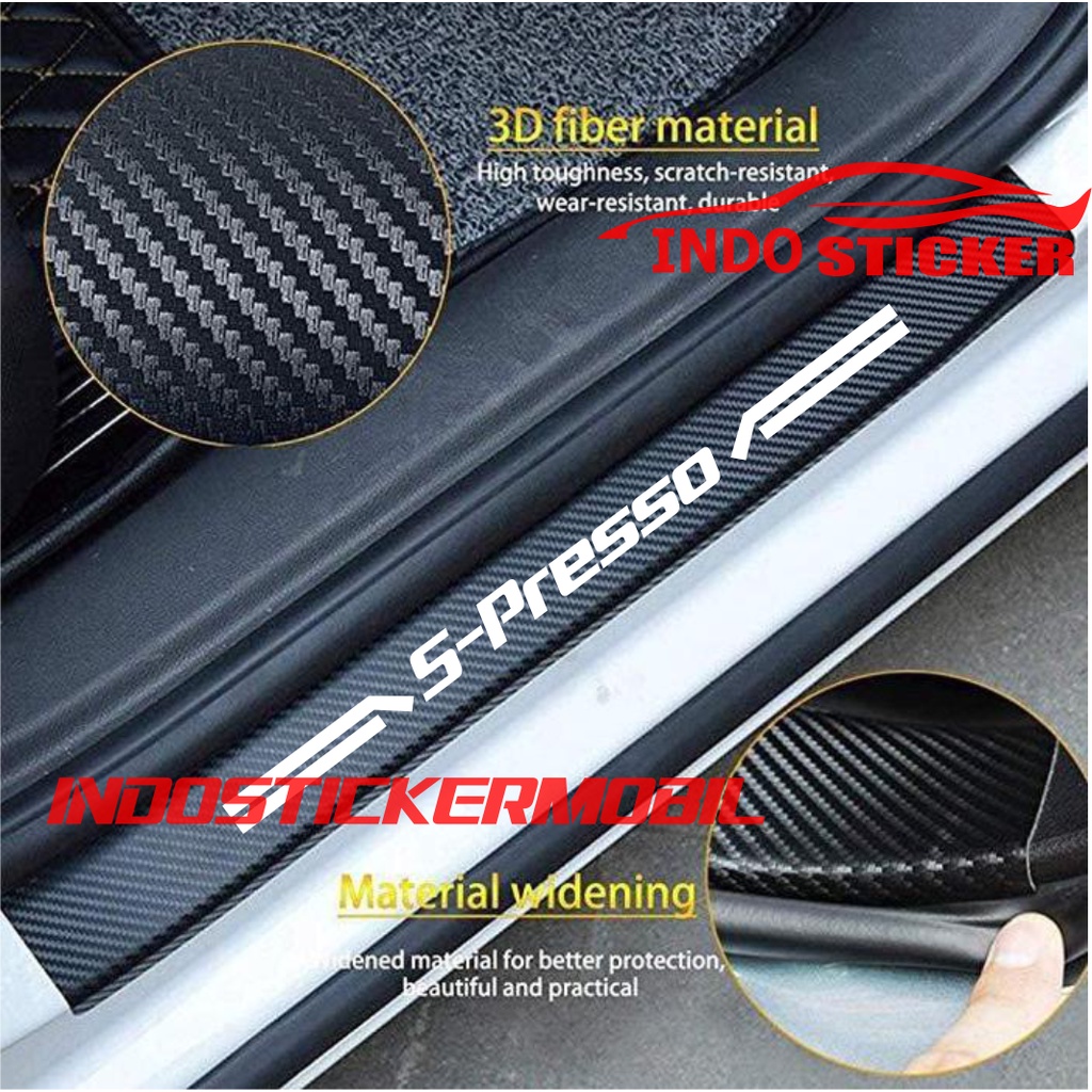 Jual Sticker Sillplate Carbon D Mobil S Presso Sticker Sill Plate