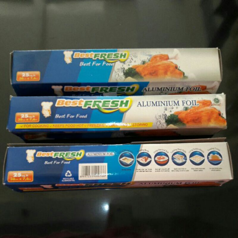 Jual Aluminium Foil BEST FRESH/Aluminium foil 30 cm/Warping Aluminium ...