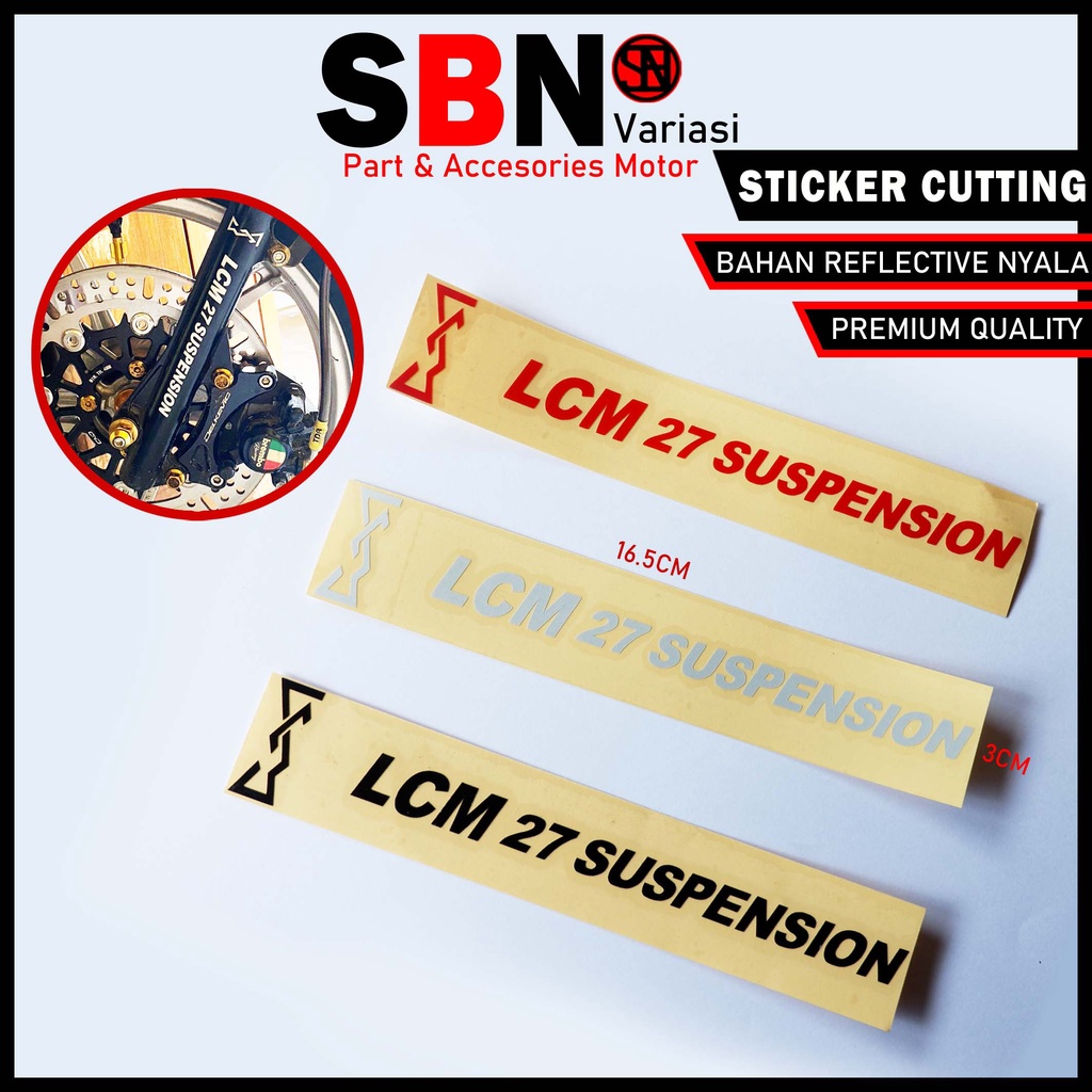 Jual Sticker LCM 27 Suspension Stiker Cutting Shock Depan Motor ...
