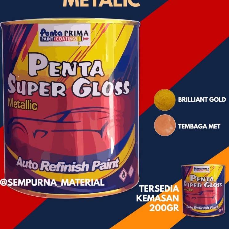 Jual Cat Penta Super Gloss Metalic Gram Kg Shopee Indonesia