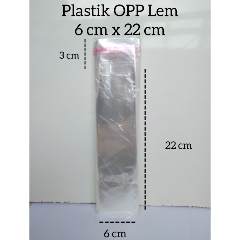 Jual Plastik OPP Lem 6 cm x 22 cm OPP Seal | Shopee Indonesia