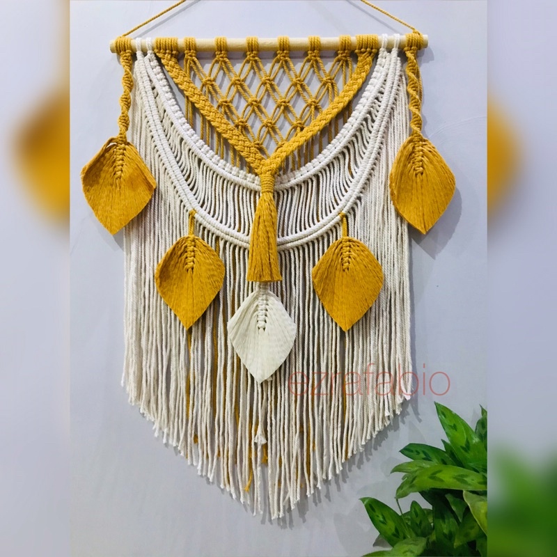 Jual macrame wall hanging dekorasi dinding 50x75cm | Shopee Indonesia