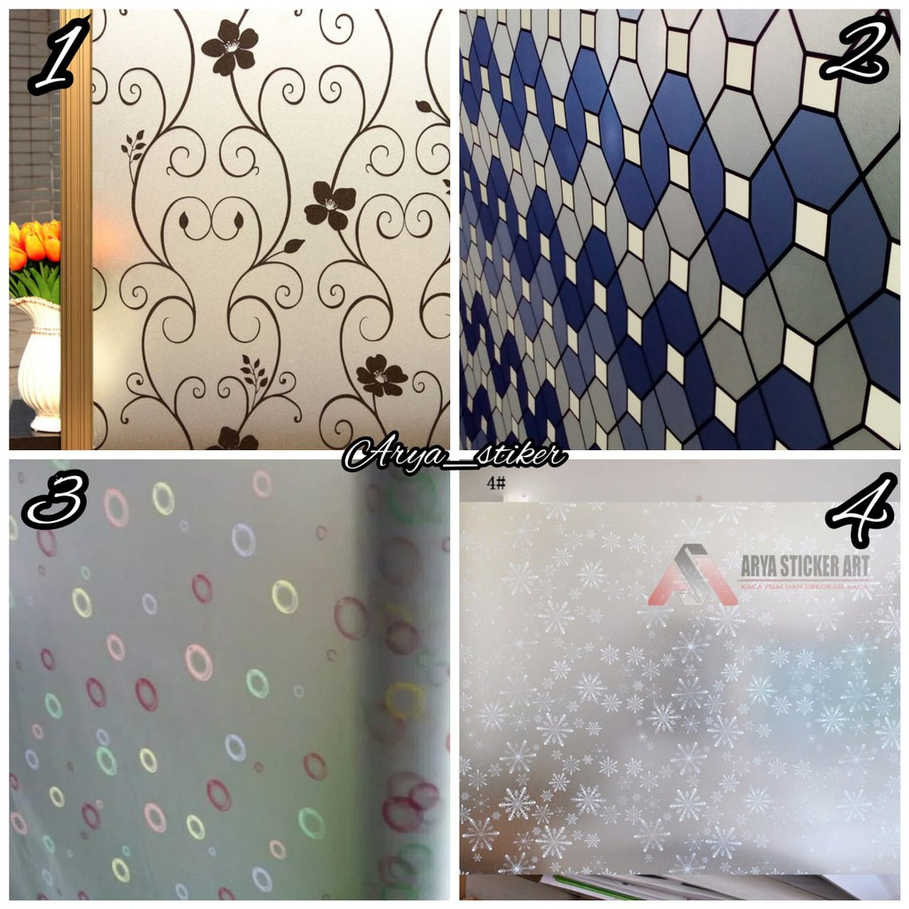 Jual motif sticker kaca / sticker kaca terbaru / STIKER KACA JENDELA ...