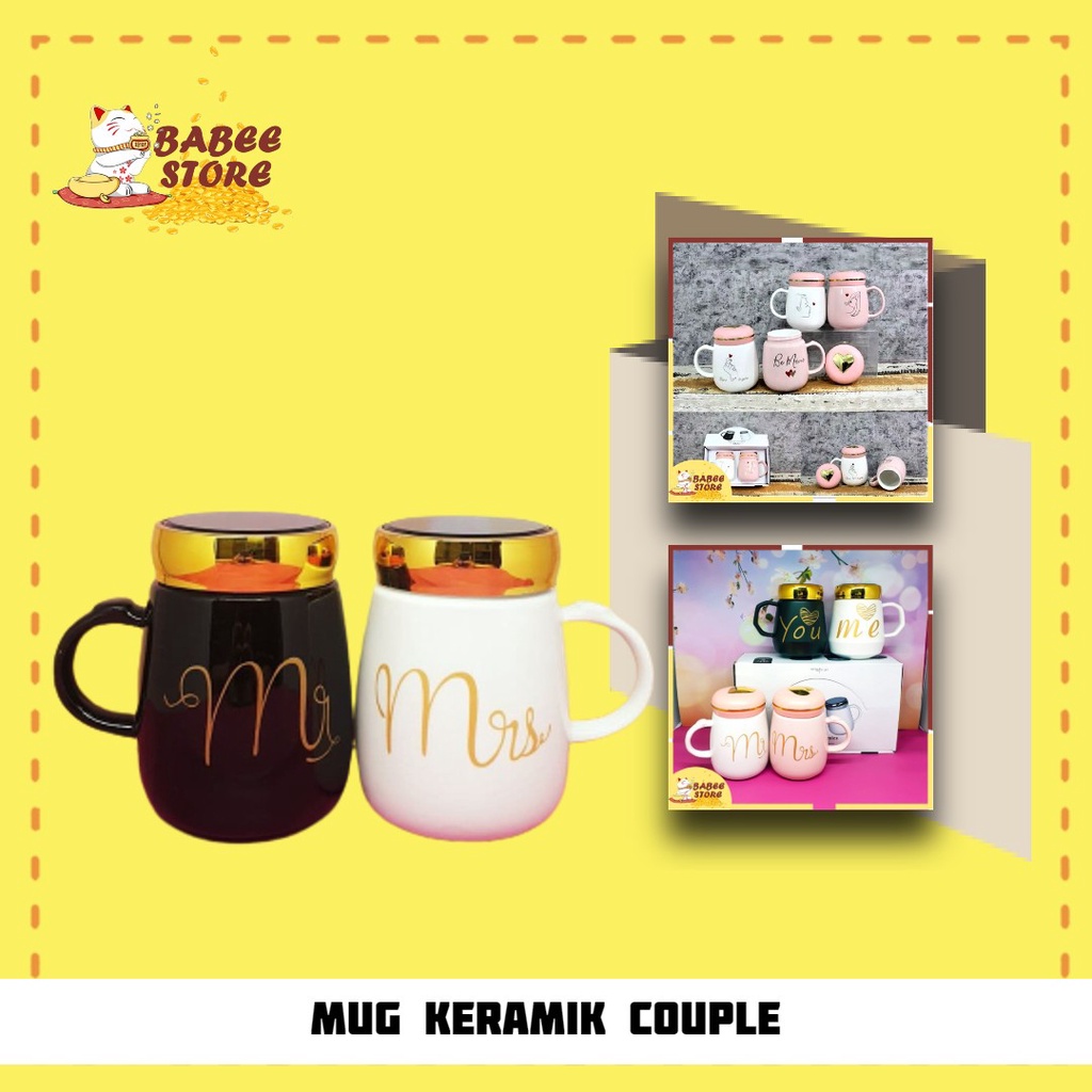 Jual Mug Keramik Couple Gelas Couple Hadiah Lucu Hadiah Couple Mug Sepasang Love Gelas 4632