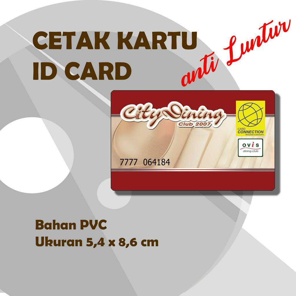 Jual Cetak Kartu / ID Card Bahan PVC Bisa Satuan | Shopee Indonesia