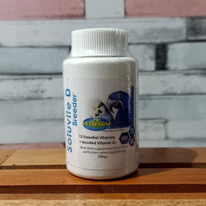 Jual Dftoiutamtam Soluvite D Breeder 100 Gr Vetafarm Vitamin Ternak ...