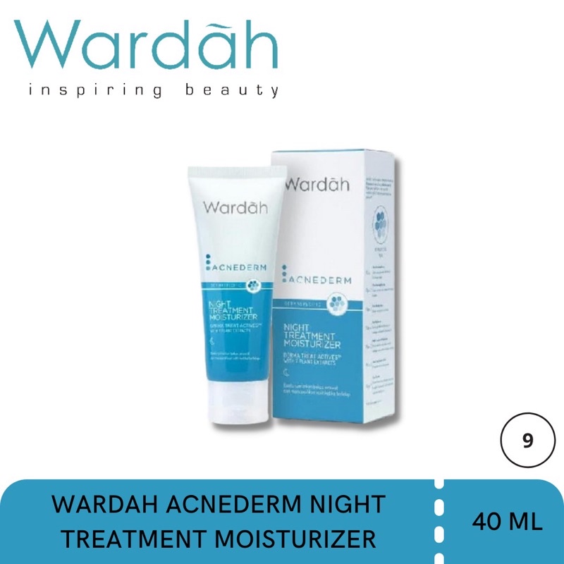 Jual Wardah Acnederm Night Treatment Moisturizer 40 Ml Shopee Indonesia