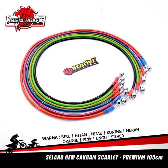 Jual Slang rem scarlet ukuran 105 cm selang rem cakram dis depan ...