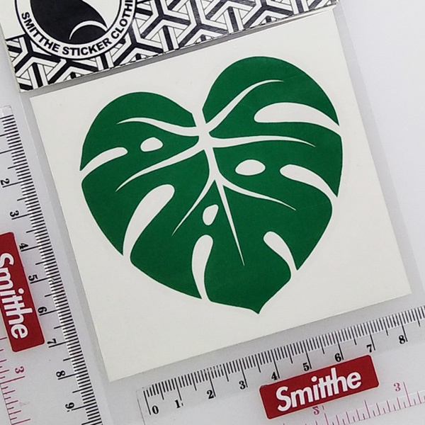 Jual Stiker Monstera Deliciosa bentuk love daun janda bolong Cutting ...