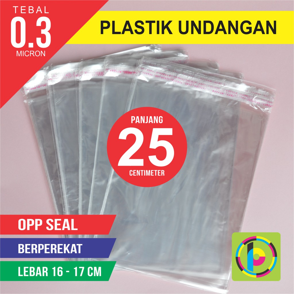 Jual Plastik Undangan Opp Seal Perekat Uk10 11 12 13 14 15 16 17 18 Cm X 25 Cm Shopee Indonesia 3411