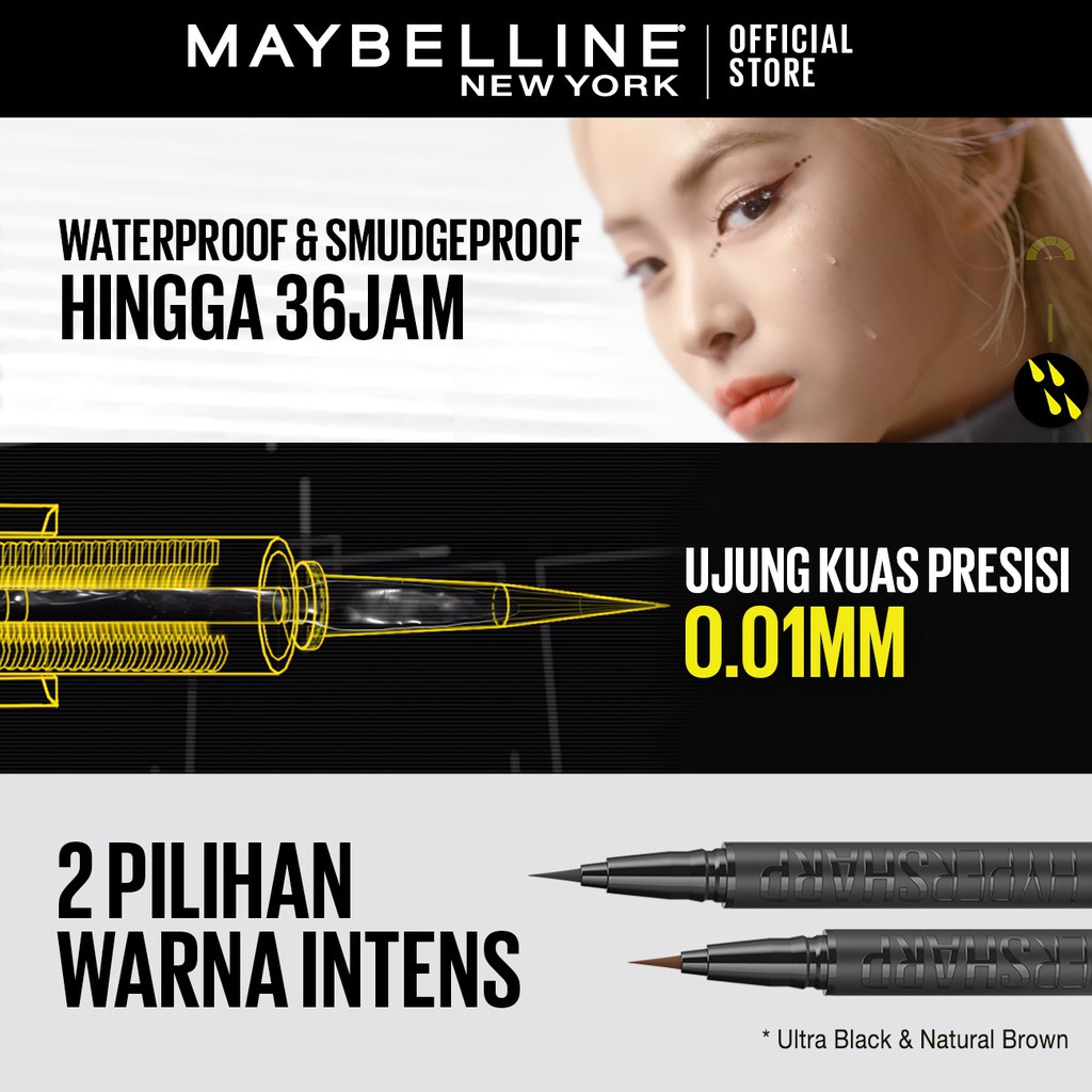 Jual Maybelline Hypersharp Extreme Liquid Eyeliner Eye MakeUp