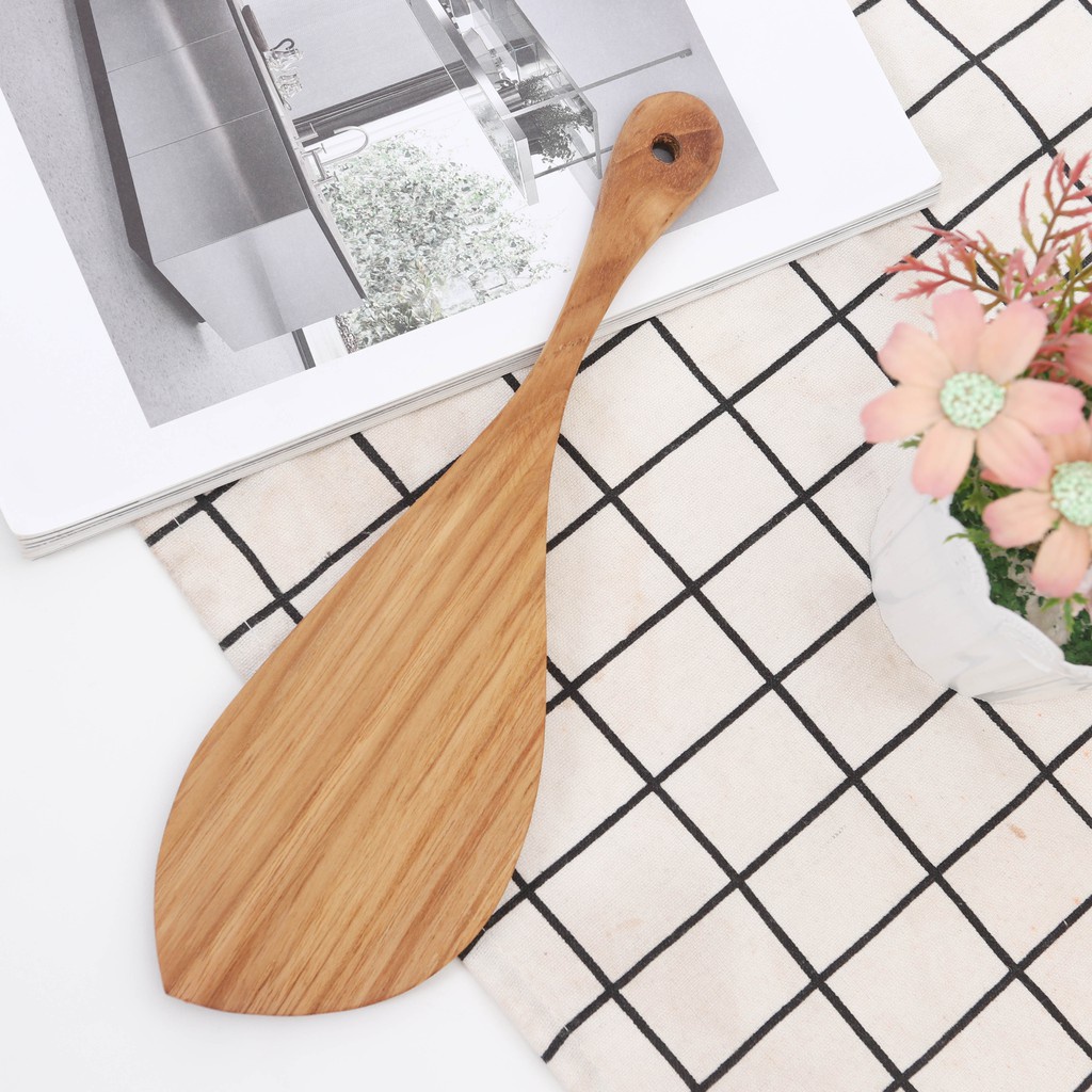 Jual Spatula Pendek Kayu Jati Shopee Indonesia