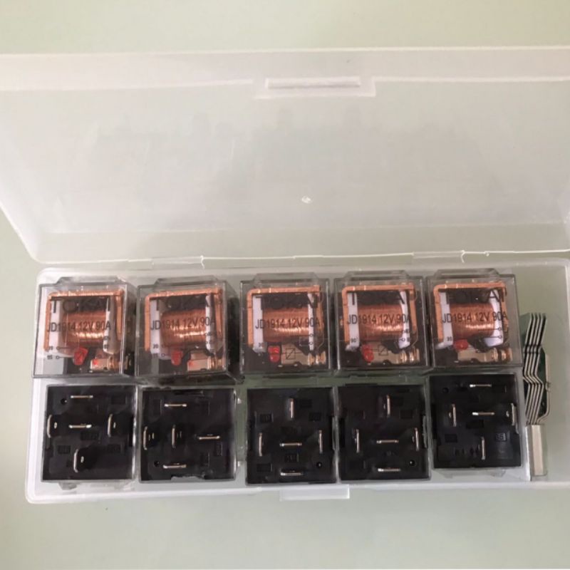 Jual Relay Rilay Riley Klakson Kelakson Lampu Transparan 4 Dan 5 Kaki ...