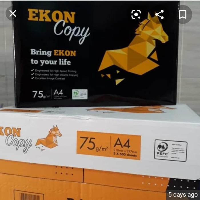 Jual Kertas Kertas Hvs A4 75gr Ekon Shopee Indonesia