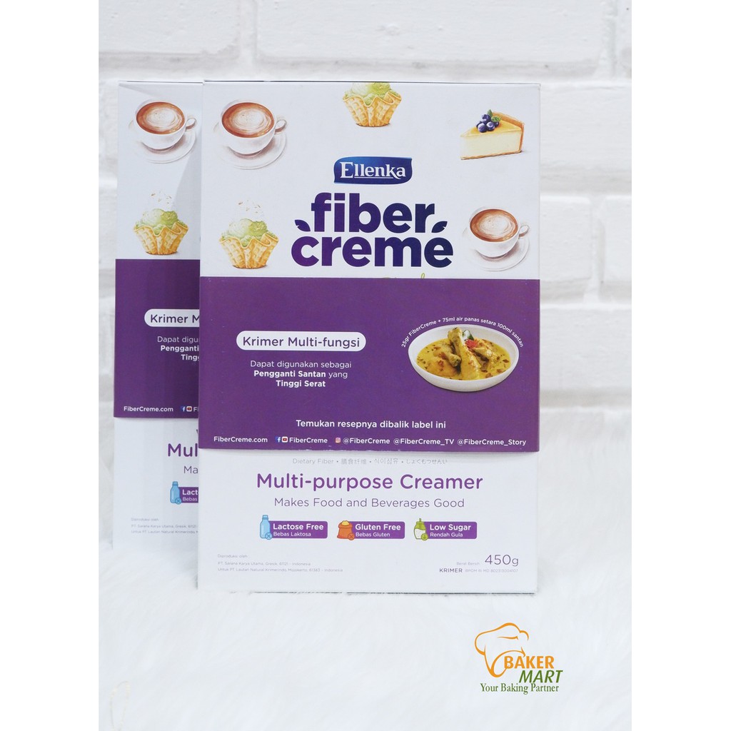 Jual Ellenka Fiber Creme/ Krimer Bubuk/ Pengganti Santan 450Gr | Shopee ...