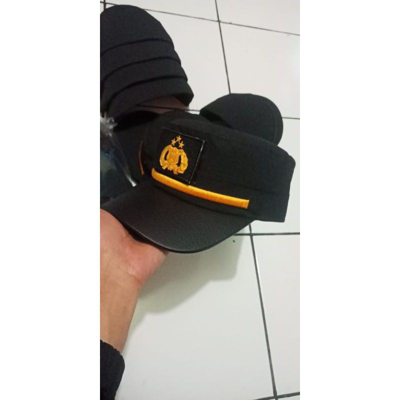 Jual FIELD CAP Pama Komando Terbaru bahan kain kotak lidah topi kulit ...