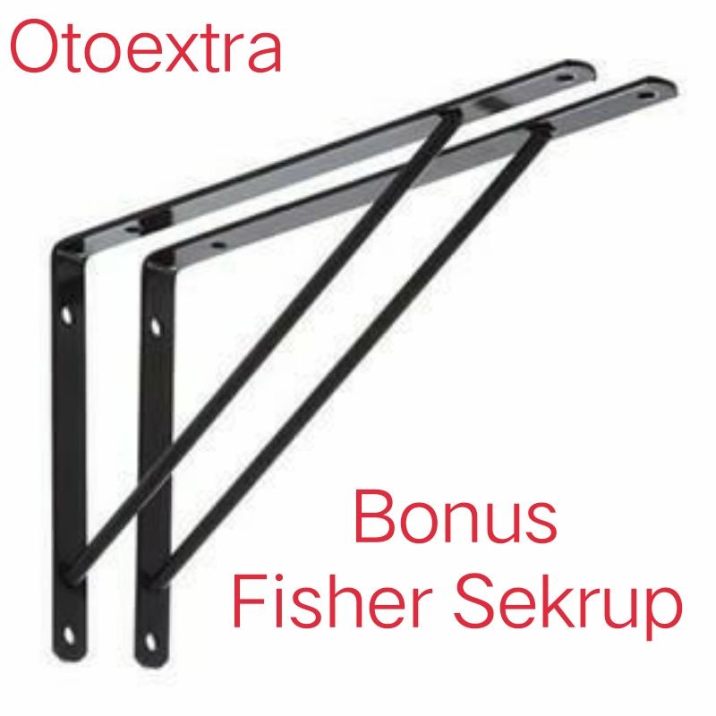 Jual Bracket Siku Rak Besi Siku Penyangga Rak Dinding Kayu Ambalan ...