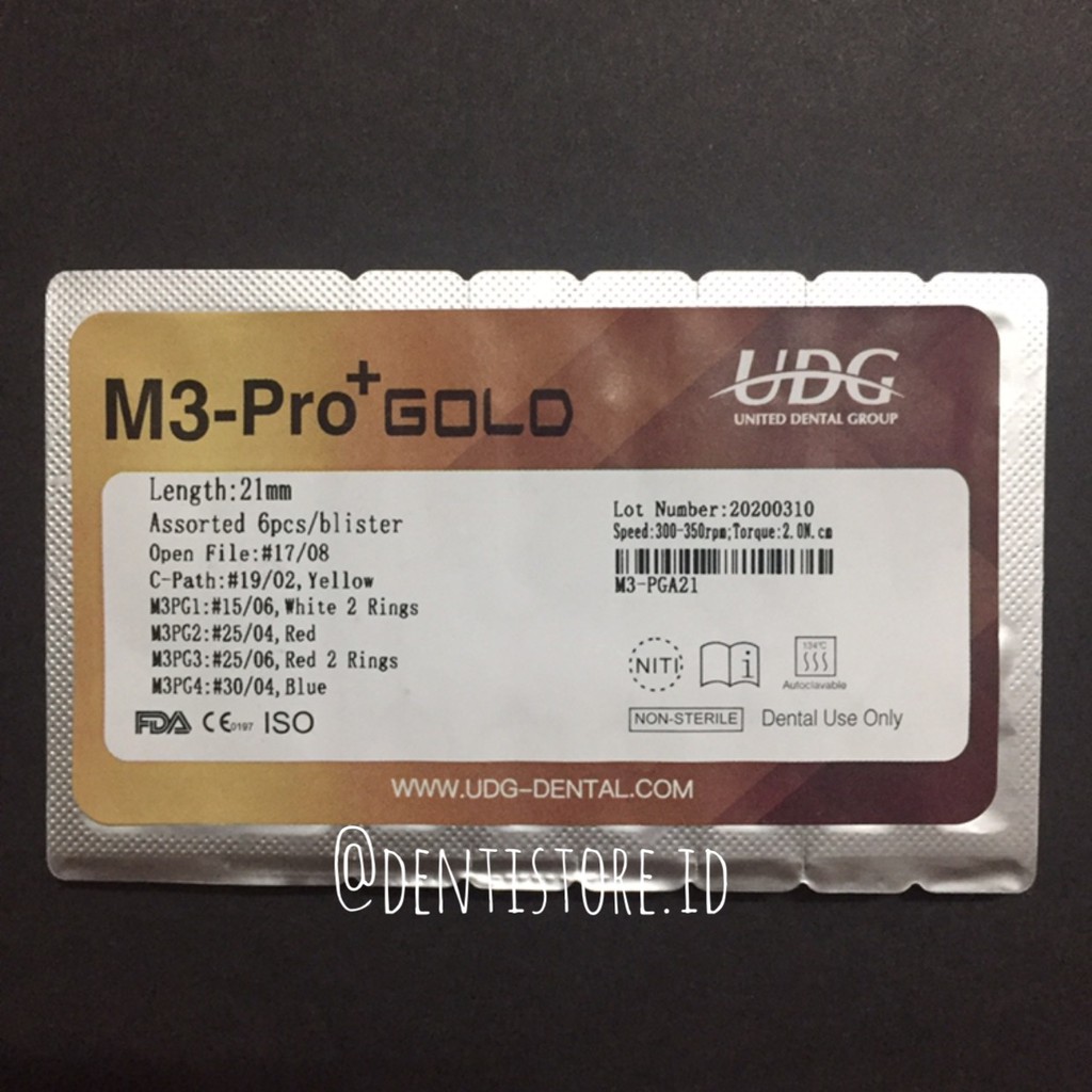 Jual M3-Pro Gold Protaper Rotary Files Assorted Endo Endodontic ...