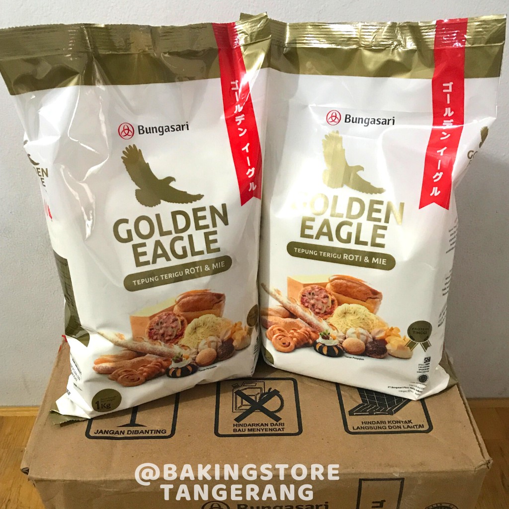Jual Tepung Terigu Golden Eagle Premium Roti 1 KG | Shopee Indonesia