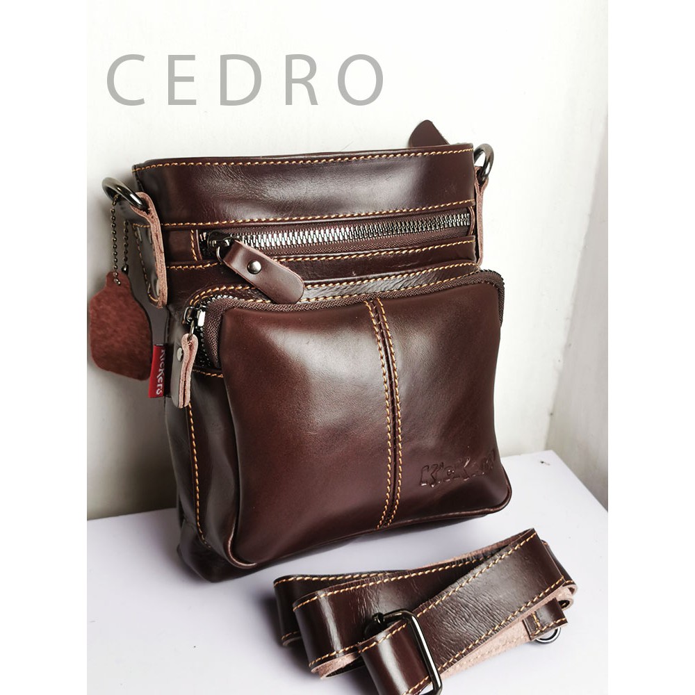Jual Tas kulit Selempang kecil mini asli bergaransi | Shopee Indonesia