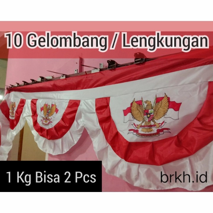 Jual Bendera Merah Putih Umbul Umbul Hias Bekron Bekdrop Garuda Full ...