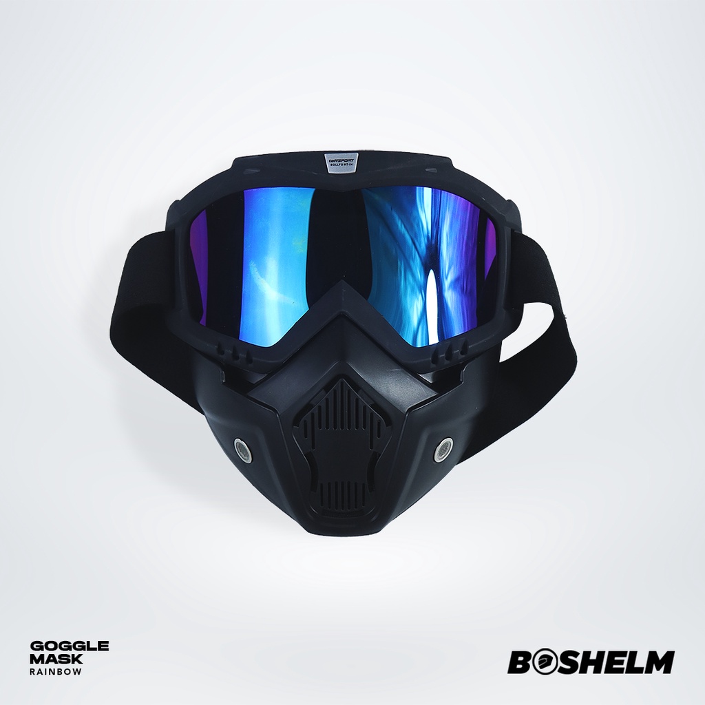Jual BOSHELM Goggle Mask Retro | Shopee Indonesia