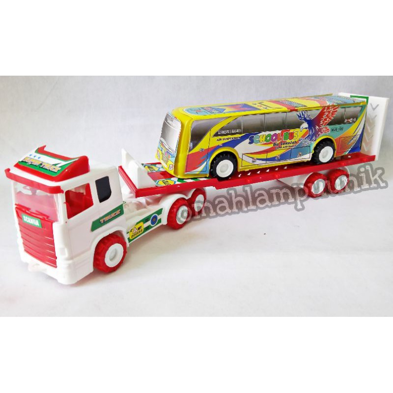 Jual Mainan Anak Truck Kontainer Pengangkut Bus Murah | Shopee Indonesia