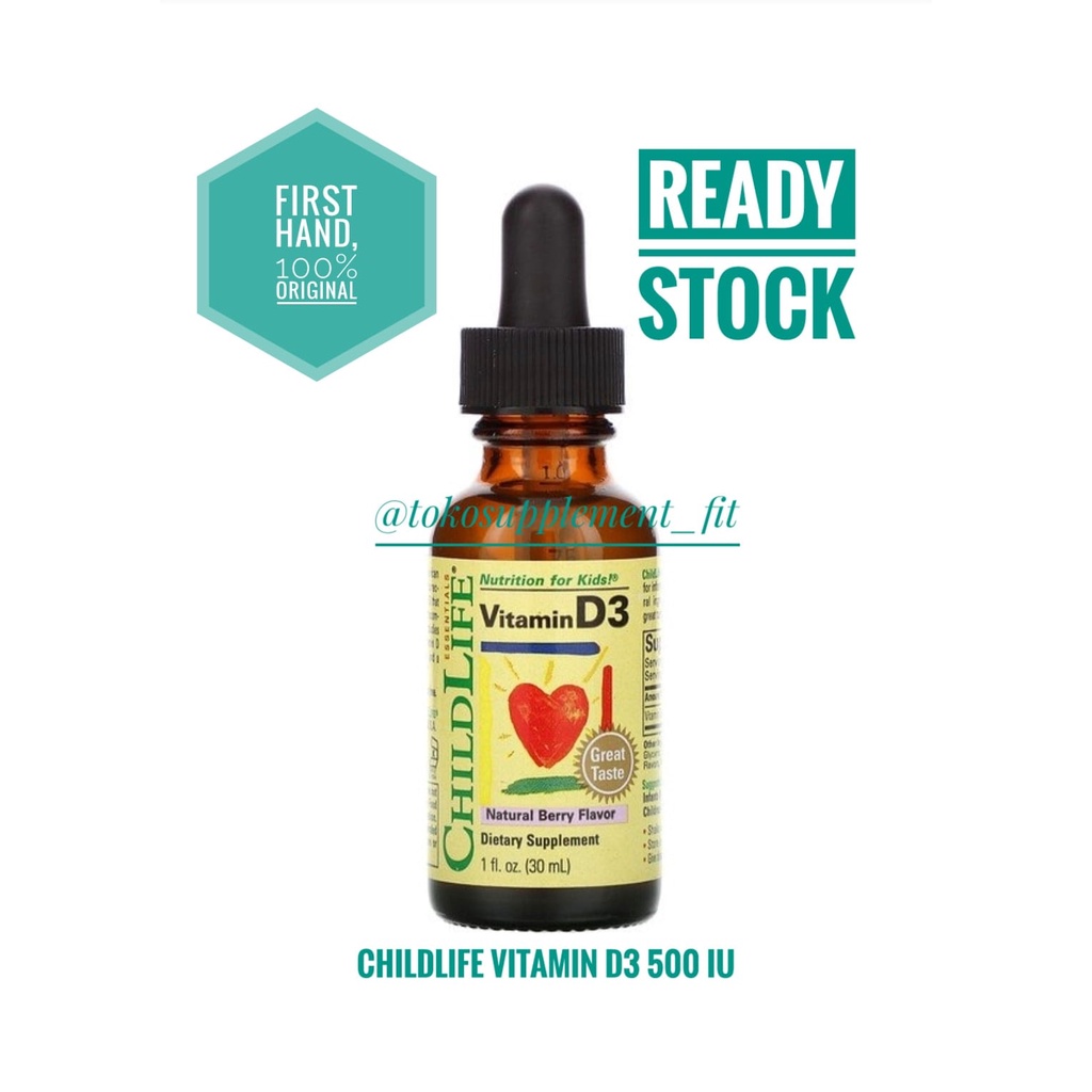 Jual Childlife Vitamin D3 / D3 500 IU 30ml drop untuk anakanak
