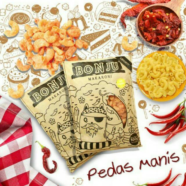 Jual MAKARONI BONUU PEDAS MANIS LEVEL 3 | Shopee Indonesia