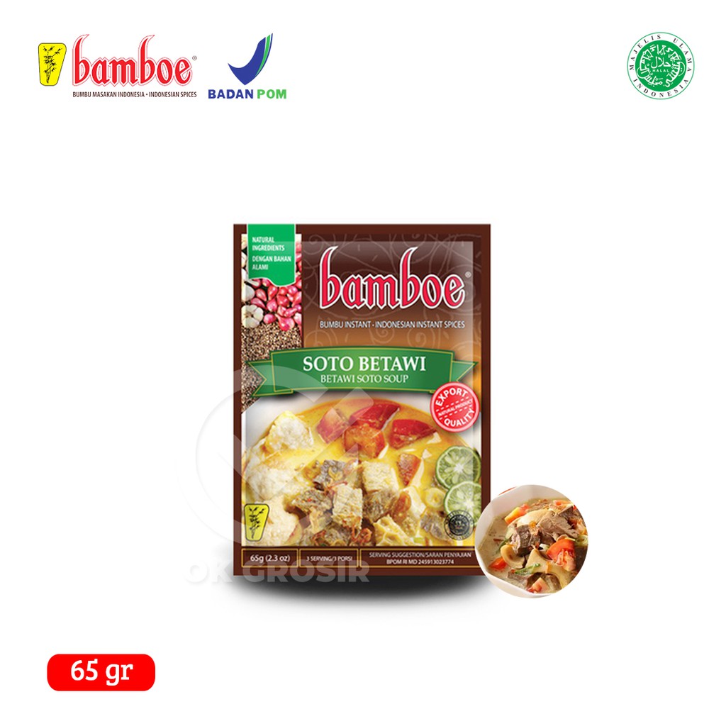 Jual Bamboe Bumbu Soto Betawi Bumbu Instan 65 Gr Shopee Indonesia