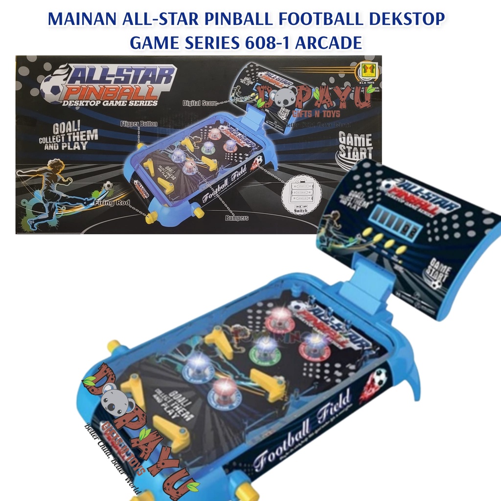 Jual MAINAN ALL-STAR PINBALL FOOTBALL DEKSTOP GAME SERIES 608-1 ARCADE ...