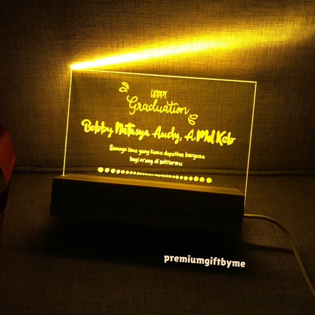 Jual [custom] Lettering Acrylic Akrilik Led Kado Ultah Hadiah