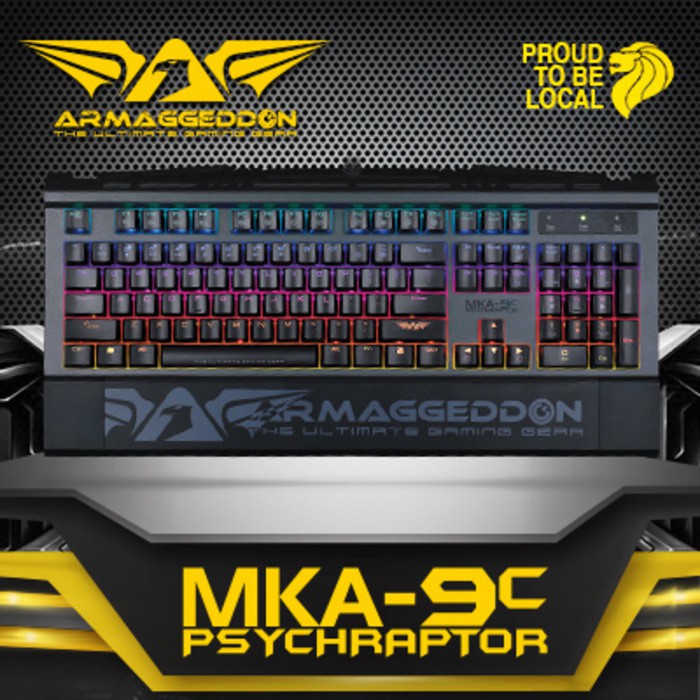 Jual ARMAGGEDDON Gaming Keyboard MKA-9C mechanical (BB) | Shopee Indonesia