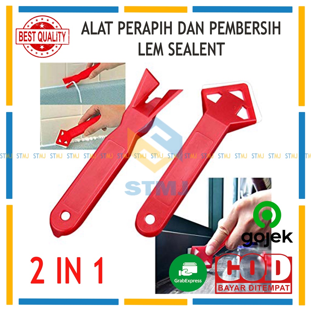 Jual 2 in 1 Alat Pembersih Perapi Lem Silikon Sealant Tool Scraper ...
