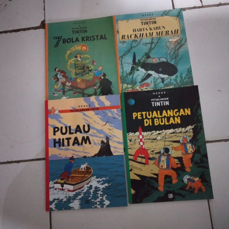 Jual Buku Tintin 4 Buku Shopee Indonesia