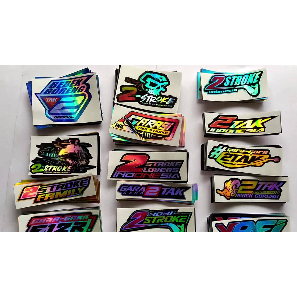 Jual sticker 2 tak terbaru / sticker two stroke viral / sticker bebek ...